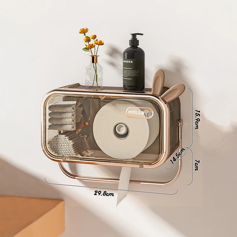 Premium Wall Mounted Multifunctional Toilet Paper With Tissue Holder