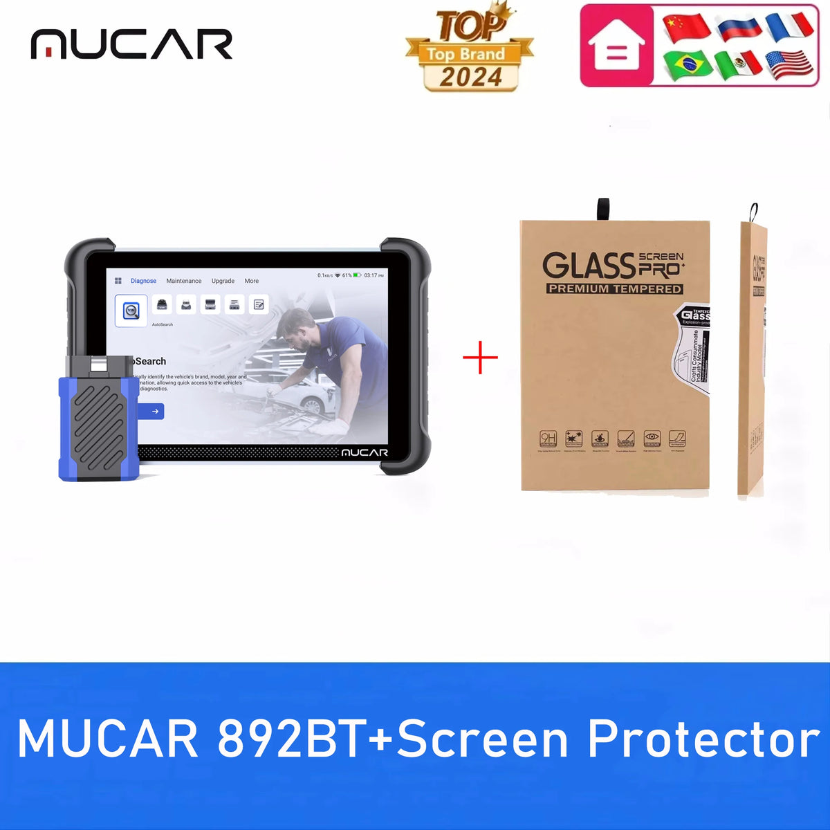 MUCAR 892BT Professional OBD2 Scanner With ECU Coding CANFD DOIP