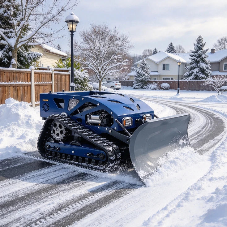 Hot Sale Lawn Mower, Remote Operated Grass Trimmer, Powerful Motor, Customizable For Steep Slope Lawn And Winter Snow Removal