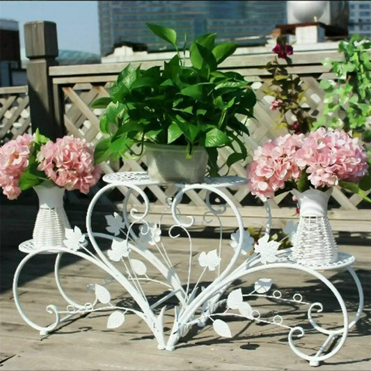 Wisfor Metal Plant Stand Rack for Indoor Outdoor Planters
