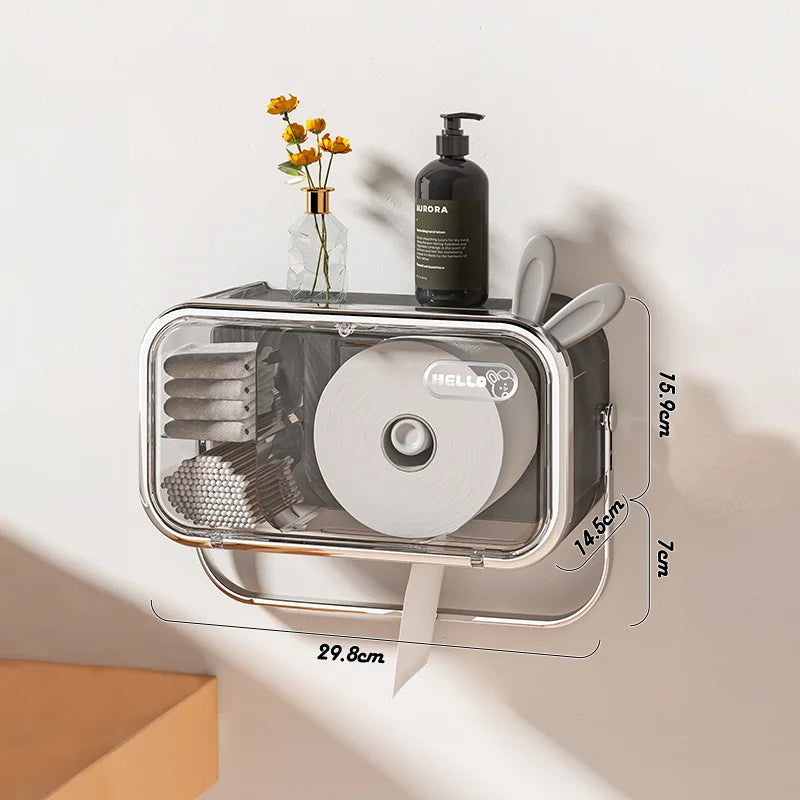 Premium Wall Mounted Multifunctional Toilet Paper With Tissue Holder