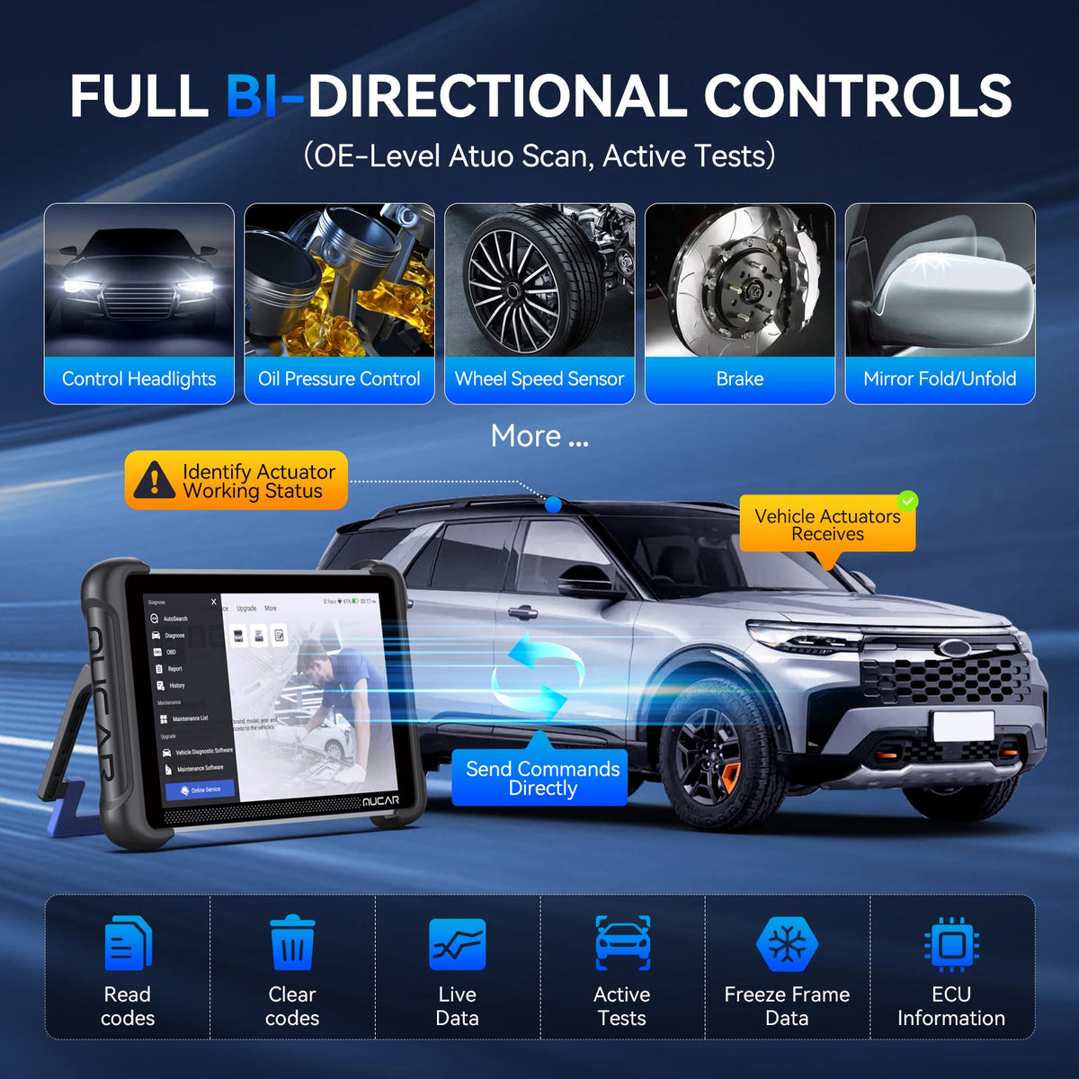 MUCAR 892BT Professional OBD2 Scanner With ECU Coding CANFD DOIP