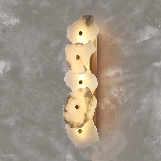 TAONUANSHU Modern Marble LED Wall Sconce for Bedroom and Hallway