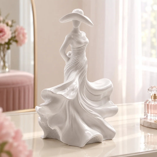 MANQIVELA Faceless Woman Resin Sculpture for Elegant Home Decor