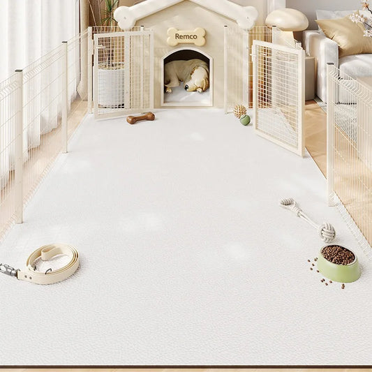Facaishu Waterproof Pvc Leather Pet Floor Mat For Kitchen