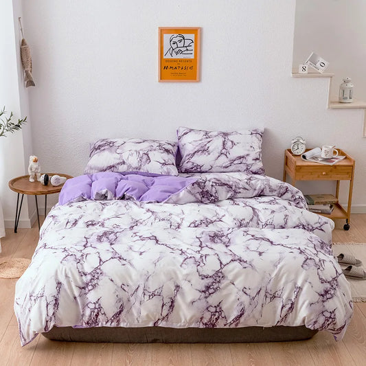 KDV Geometric Ink Wash Print Duvet Cover Bedding Set Pillowcases