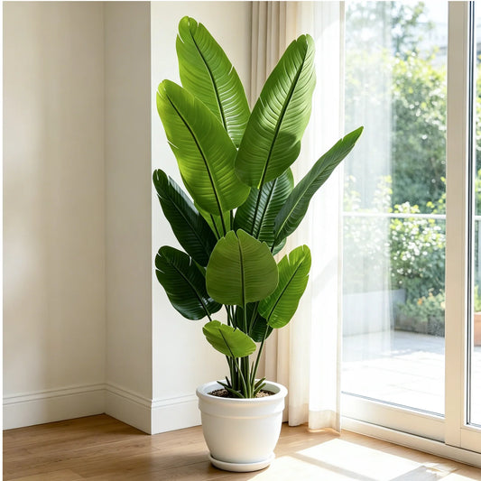 Artificial Bird Of Paradise Tree With Planter For Home Decor